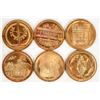 Image 2 : Medallic Arts California Mission Medals (6) [199566]