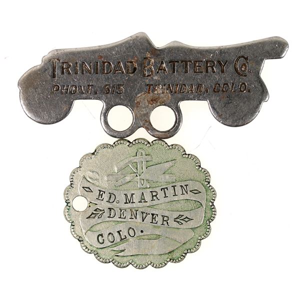 Ed Martin Denver/ Trinidad Battery Medals (2) [198395]