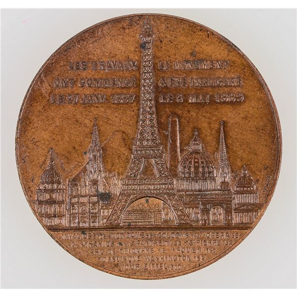 Eiffel Tower Souvenir Medal, 1889 [198318]