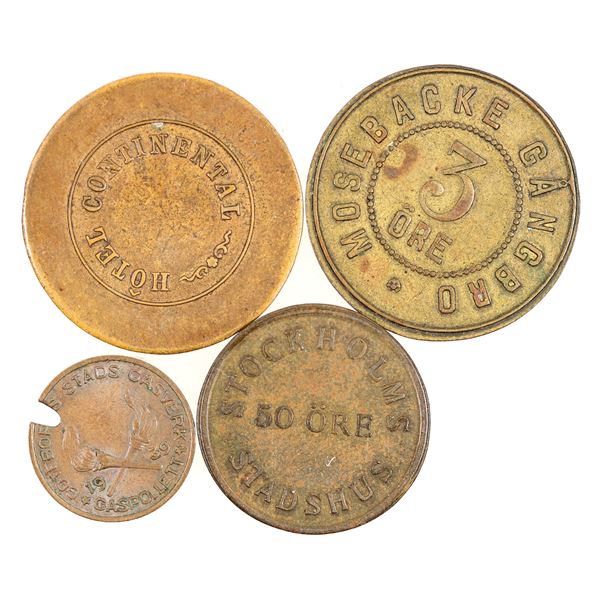 Swedish Tokens & Medals (4) [187256]