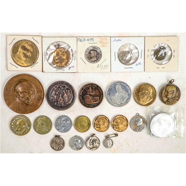 Catholic Popes Medals & Tokens (21) [195632]