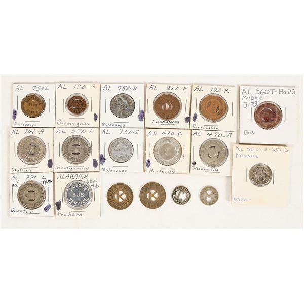 Alabama Transportation Token Collection (15) [198798]