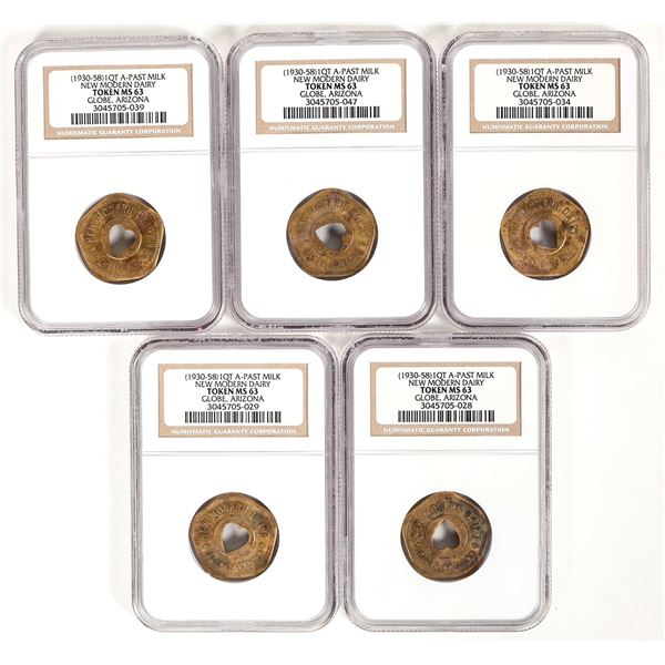 New Modern Dairy Tokens (5) [197167]