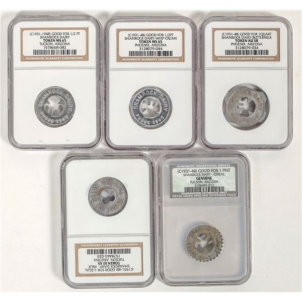 Shamrock Dairy Token Group (5) [197155]
