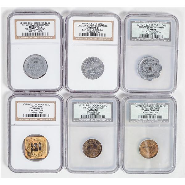 Western Token Group: Arizona & California (6) [199079]