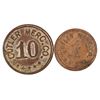 Image 1 : Cutler Mercantile Tokens (2) [198284]