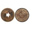 Image 2 : Prices Candy/Cooke Bros. Billiards Tokens (2) [198283]
