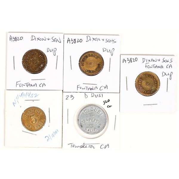 Southern California Token Group (5) [198279]
