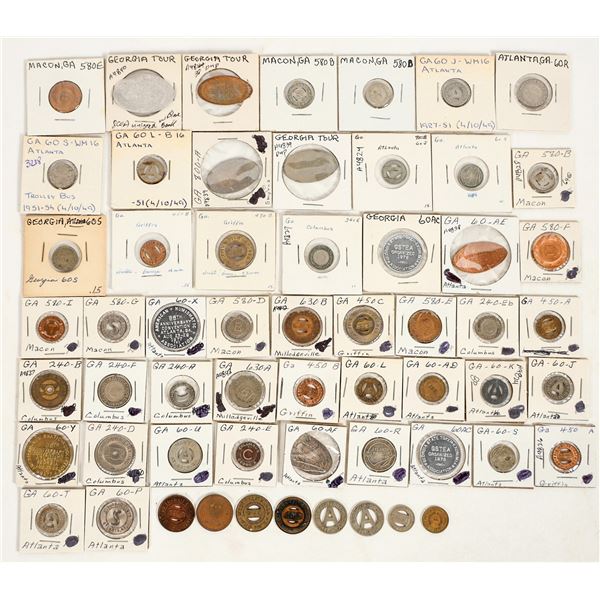 Georgia Transportation Token Collection (57) [198804]