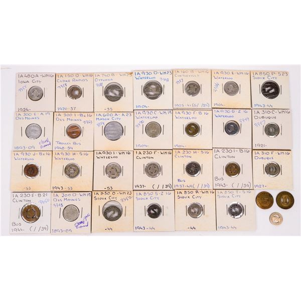 Iowa Transportation Token Collection (30) [198805]