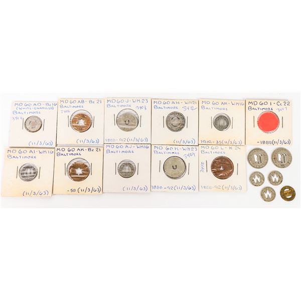 Maryland Transportation Token Collection (17) [198903]