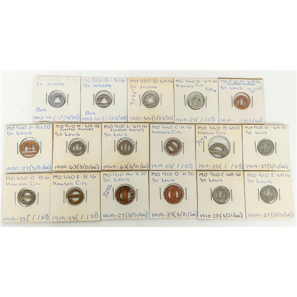 Missouri Transportation Token Collection (17) [198912]