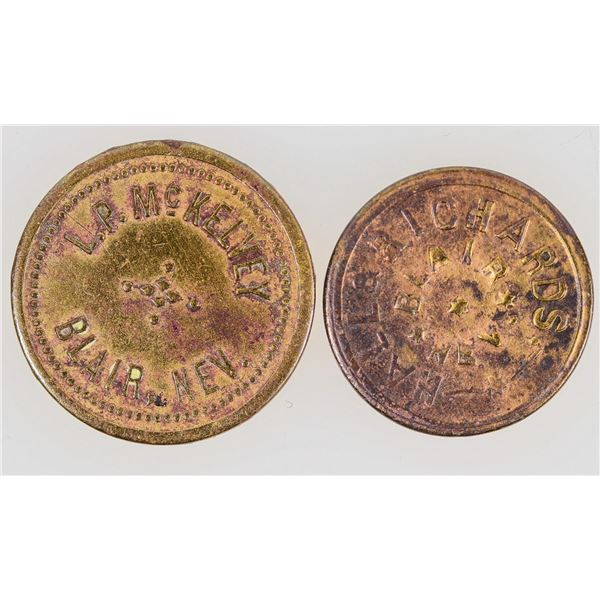 Trade Tokens from Ghost Town Blair, Nevada [198320]