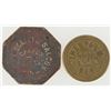 Image 1 : Nevada Tokens: The Palm (Elko)/ H. Deckers Saloon Carson [198841]