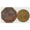 Image 2 : Nevada Tokens: The Palm (Elko)/ H. Deckers Saloon Carson [198841]
