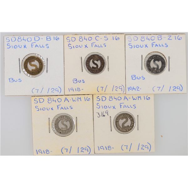 S. Dakota Transportation Token Collection (5) [198914]