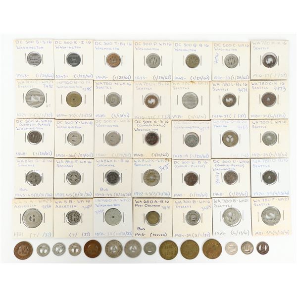Washington Transportation Token Collection (48) [198908]