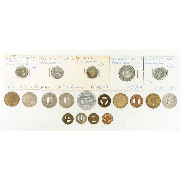 West Virginia Transportation Token Collection (19) [198906]