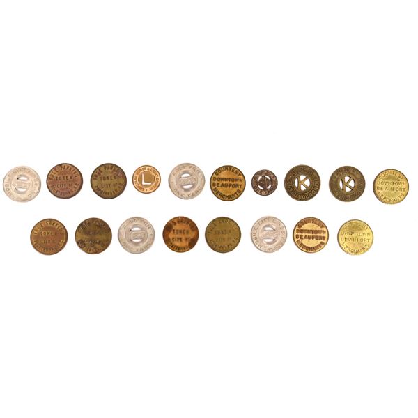 TN, NC, SC Transportation Token Collection (17) [198905]