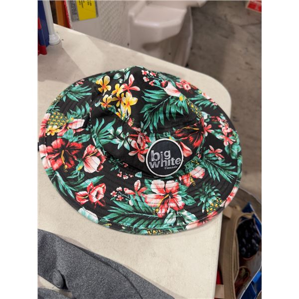 Big white Canada hat