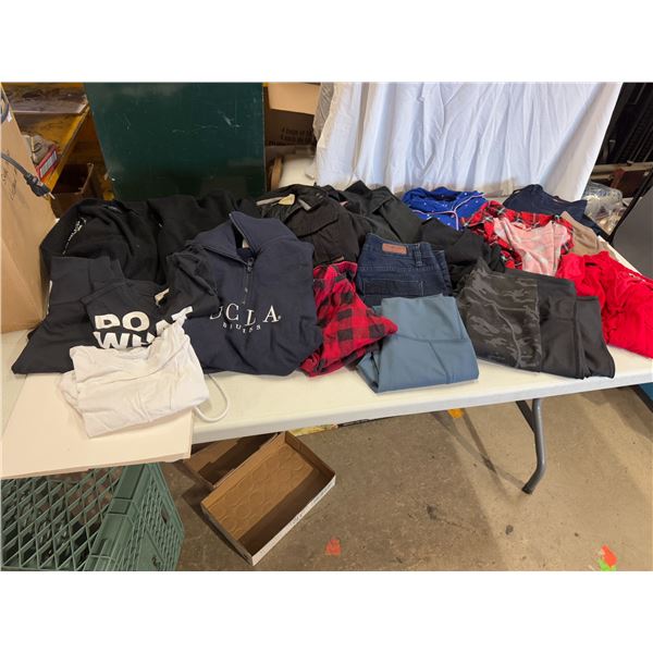 Assorted size clothing