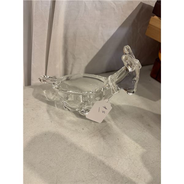 Saski Crystal donkey candy dish