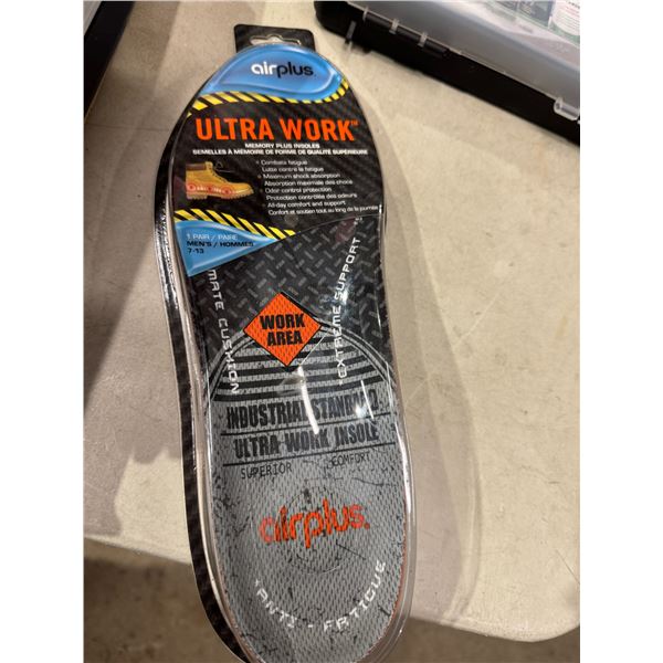 Ultra work air plus men's 7–13 insoles