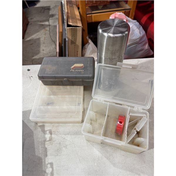 Organizing boxes and Plano tacklebox