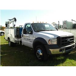 2005 FORD F550 4X4 SERVICE TRUCK