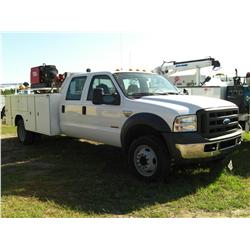 2005 FORD F550 CREW CAB SERVICE TRUCK