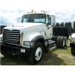 2008 MACK GU713 T/A CAB & CHASSIS