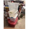 Image 1 : Bins one lid is broken