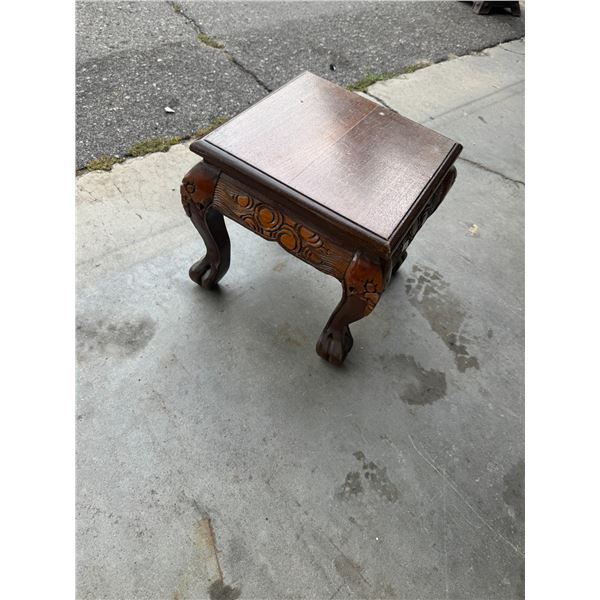 Carved side table