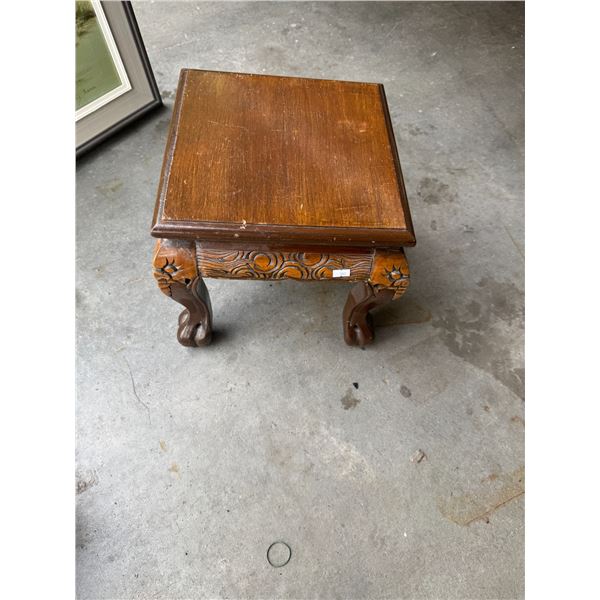 Carved stool