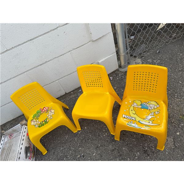 3 kids chairs