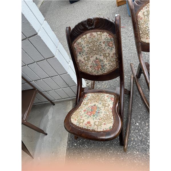 Antique folding rocker