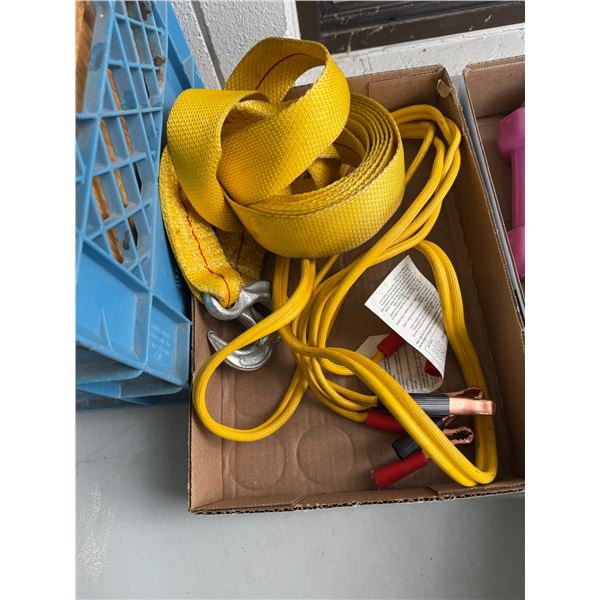 Strap and jumper cables