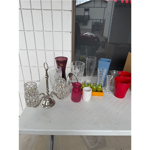 Vases and candle decor