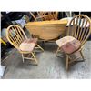 Image 1 : Drop side table and two chairs