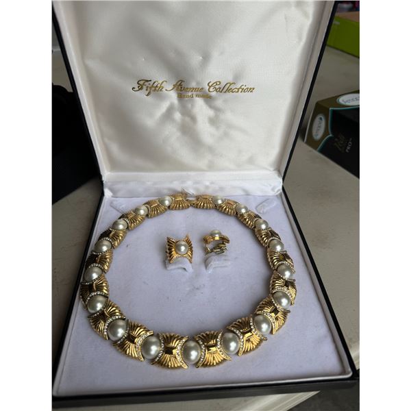 Necklace and earrings