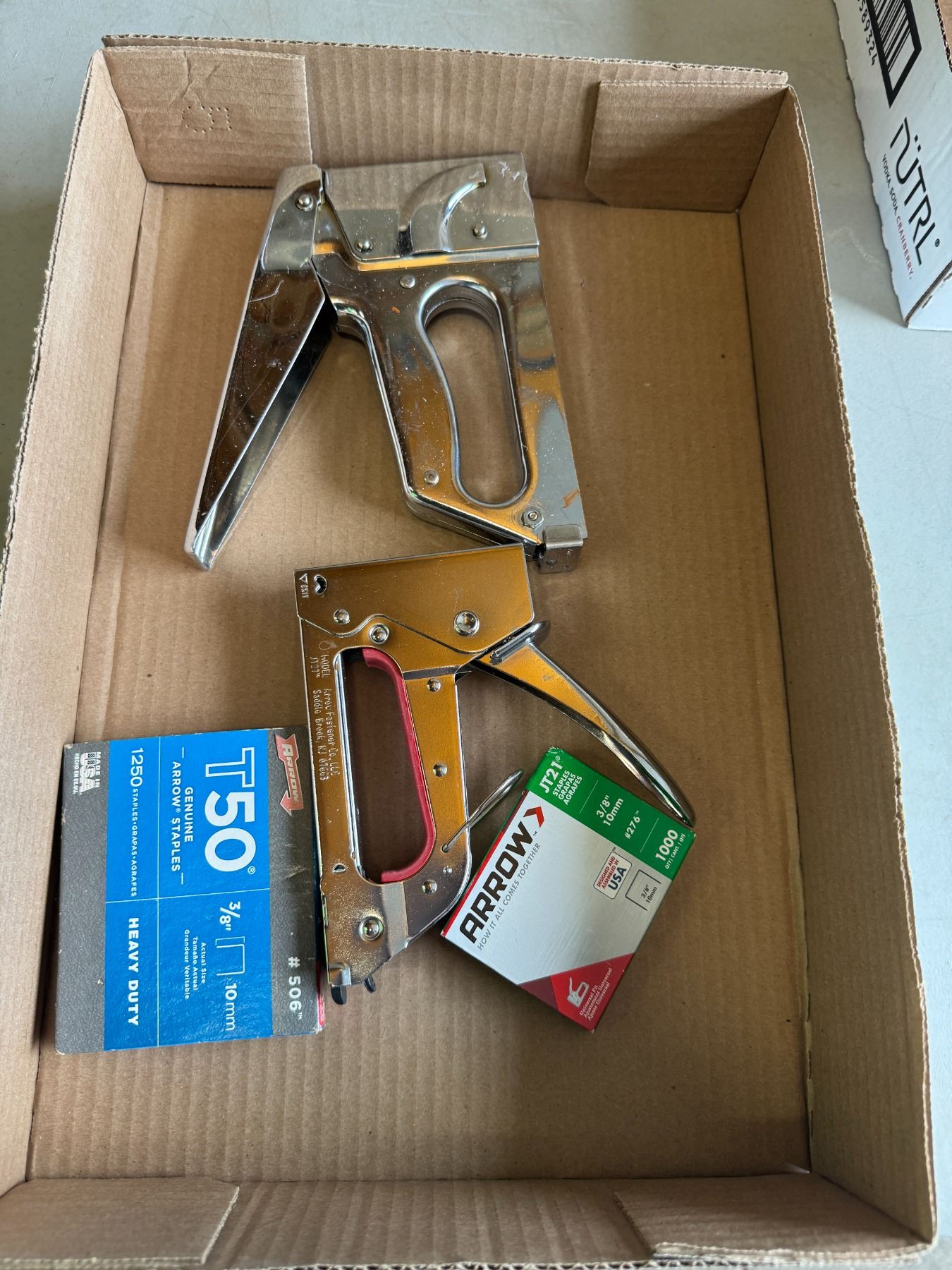 Stapler and staples