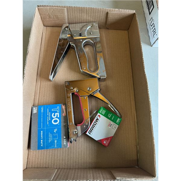 Stapler and staples