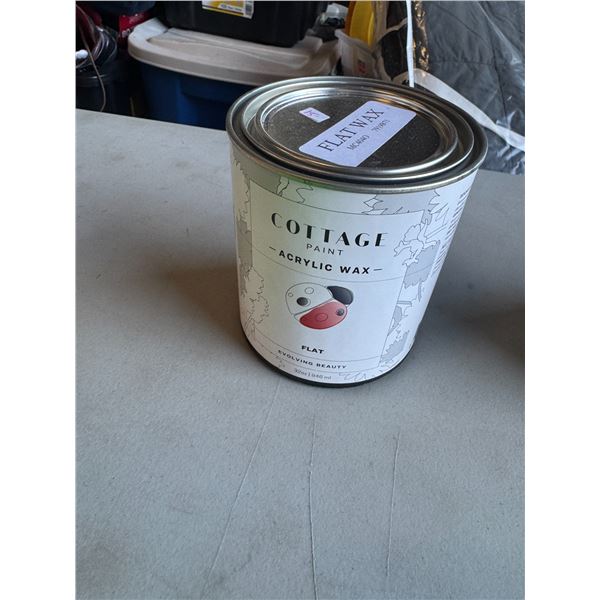 Flat wax Cottage Paint acrylic wax