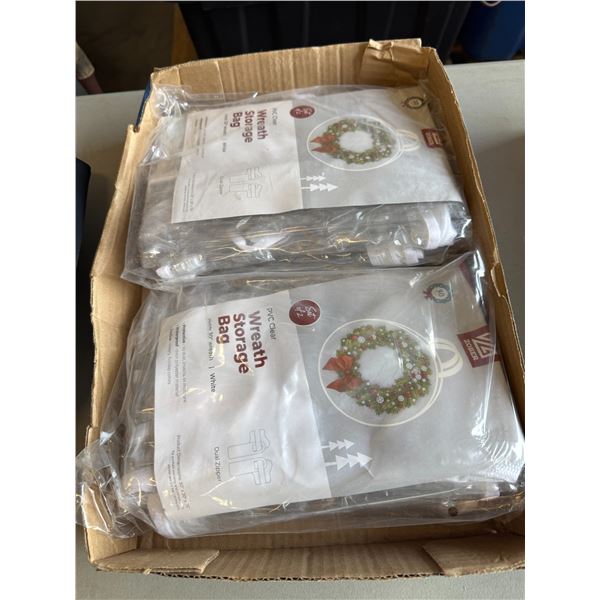2 wreath storage bags