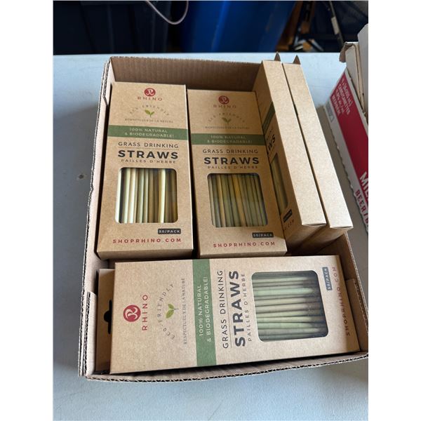 Grass drinking straws