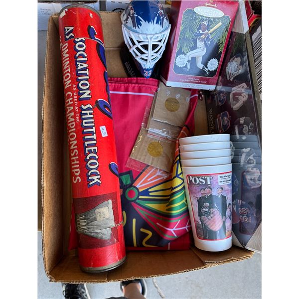 Lot of sports collectibles