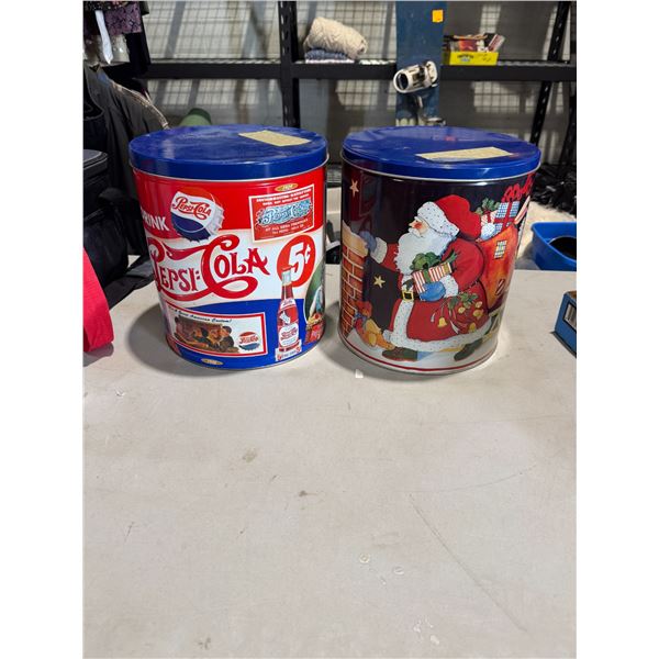Pepsi-Cola and other tin