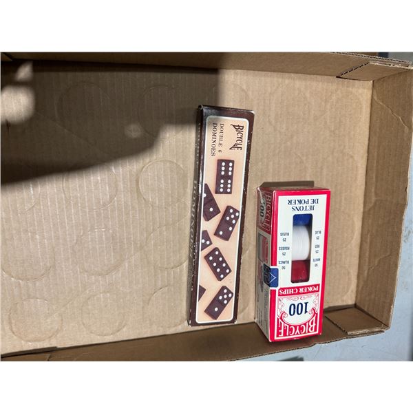 Domino's and poker chips
