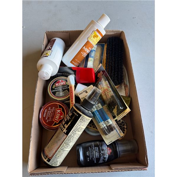 Shoe polishes and other shoe items