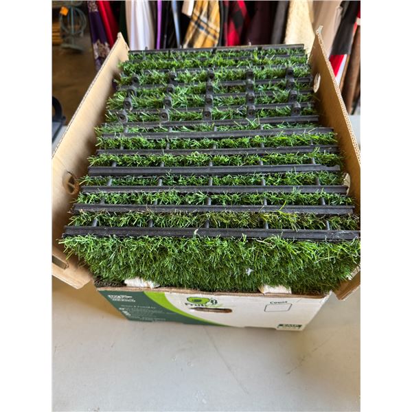 Artificial grass tiles